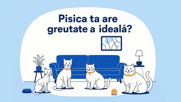 Cum îți dai seama dacă pisica ta are greutatea potrivită?