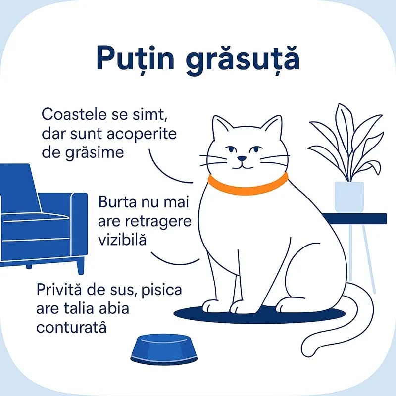 Pisica un pic grasuta