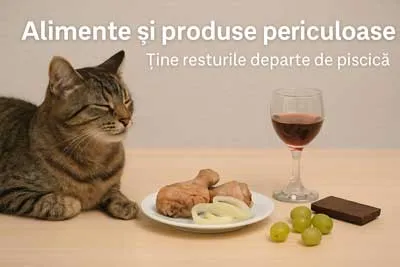 Alimente și produse periculoase pentru pisici