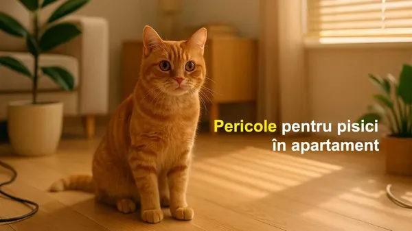 Pericole pentru pisici în apartament – ce trebuie să știi ca să le ții în siguranță