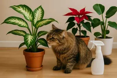 Pericole pentru pisici în apartament - plante și substanțe toxice