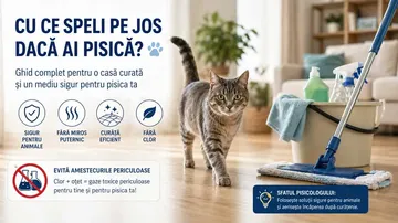 Cu ce speli pe jos dacă ai pisică (ghid complet pentru o casă sigură)