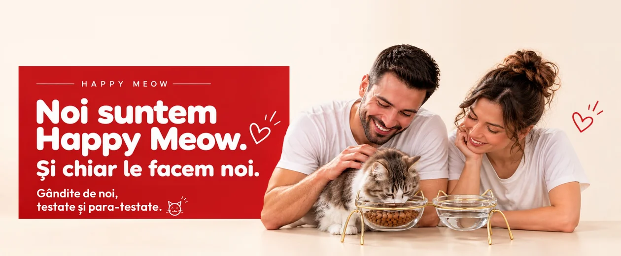 Produse pentru pisici create de Happy Meow în România