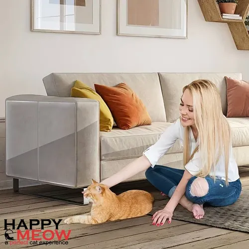 Set 5 folii autoadeziva impotriva zgarieturilor de pisici si caini Happy Meow