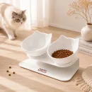 Boluri înclinate pentru pisici culoare albă