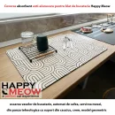 covoraș absorbant crem cu model geometric pentru bucătărie