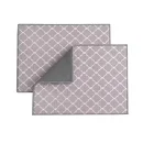 Covoraș textil absorbant pentru automat de cafea model geometric maro