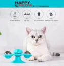 Spinner turcoaz pentru pisici cu biluță de catnip