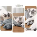 pește din pluș pentru pisici cu catnip în interior