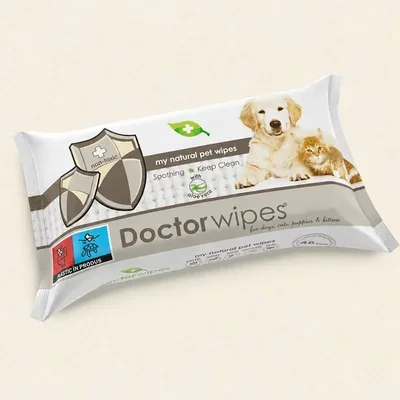 Șervețele umede pentru animale de companie – Doctor Wipes Pets, 48 bucăți