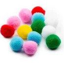 mingiuțe colorate de pluș pentru pisici set 12 bucăți
