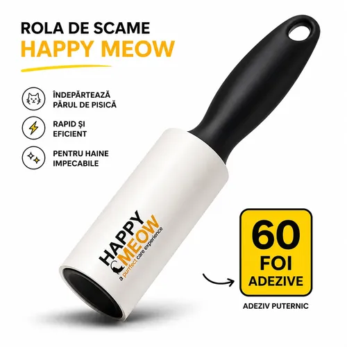 Rolă de scame pentru haine și textile, 60 foi Rolă de scame pentru haine și textile, 60 foi