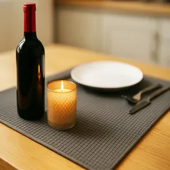 Covoraș absorbant textil 3 straturi pentru blat de bucătărie, 50x40 cm, gri